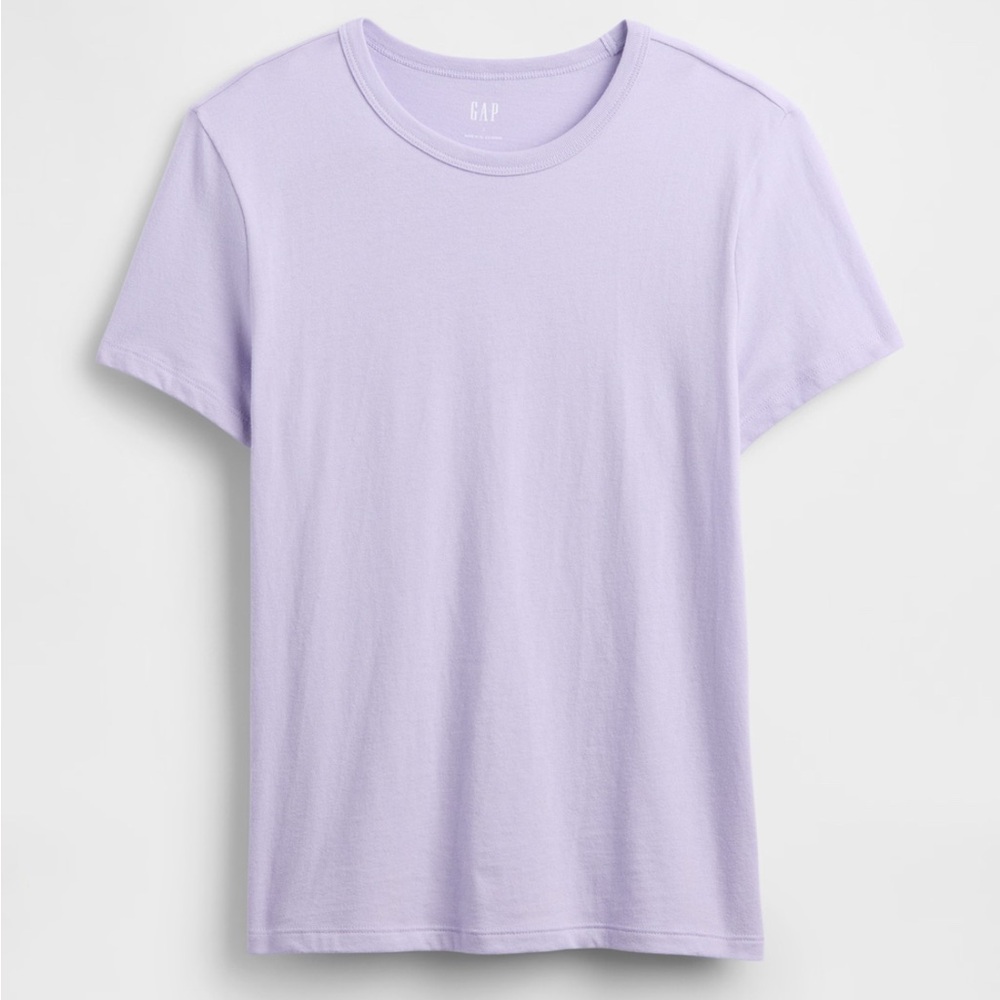 NWT Gap Organic Cotton Tee - Light Purple, XS
